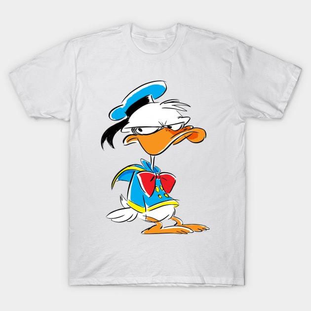 Grumpy Donald T-Shirt by Doodle Dan